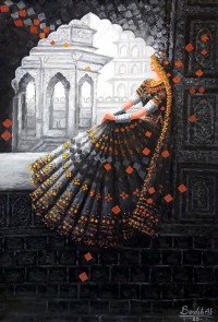 Bandah Ali, 24 x 36 Inch, Acrylic on Canvas, Figurative-Painting, AC-BNA-255